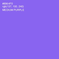 #8964F0 - Medium Purple Color Image